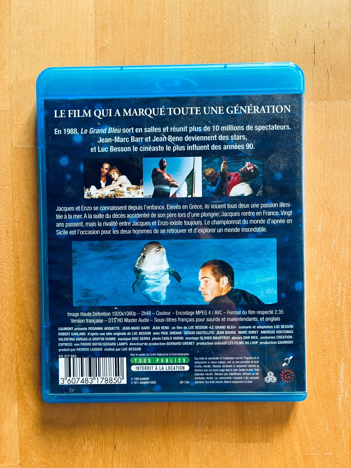 Blu-ray Le Grand Bleu de Luc Besson. – photo 3